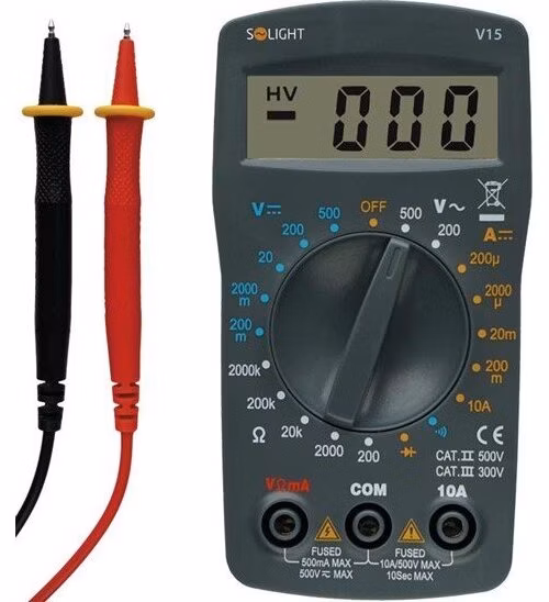 Solight multimeter, test diódy, ochrana proti preťaženiu, bzučiak