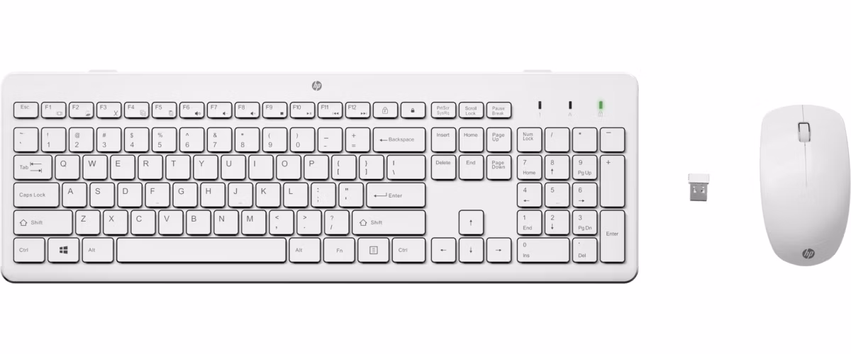 HP 230 klávesnica a myš/bezdrôtová/white GER