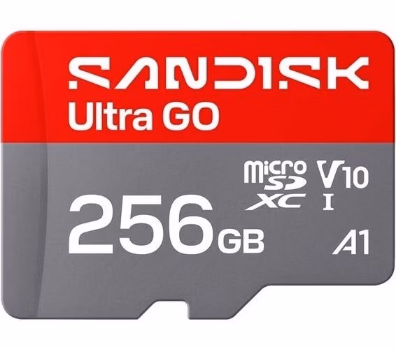 SanDisk Ultra GO microSDHC UHS-I Card 256GB MicroSD 190MB/s Read Full HD video
