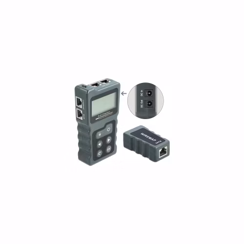 Delock LCD kabelový testr RJ45 / PoE / DC