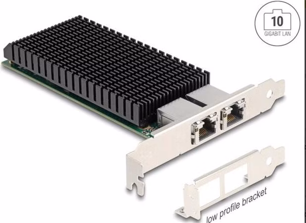 Delock PCI Express x8 Karta 2 x RJ45 10 Gigabit LAN X540