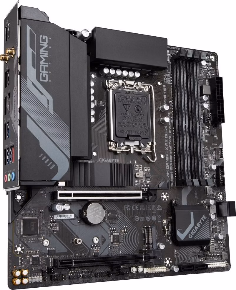 GIGABYTE B760M GAMING X AX DDR4 / Intel B760 / LGA1700 / 4x DDR4  / 2x M.2 / DP / HDMI / WiFi / mATX