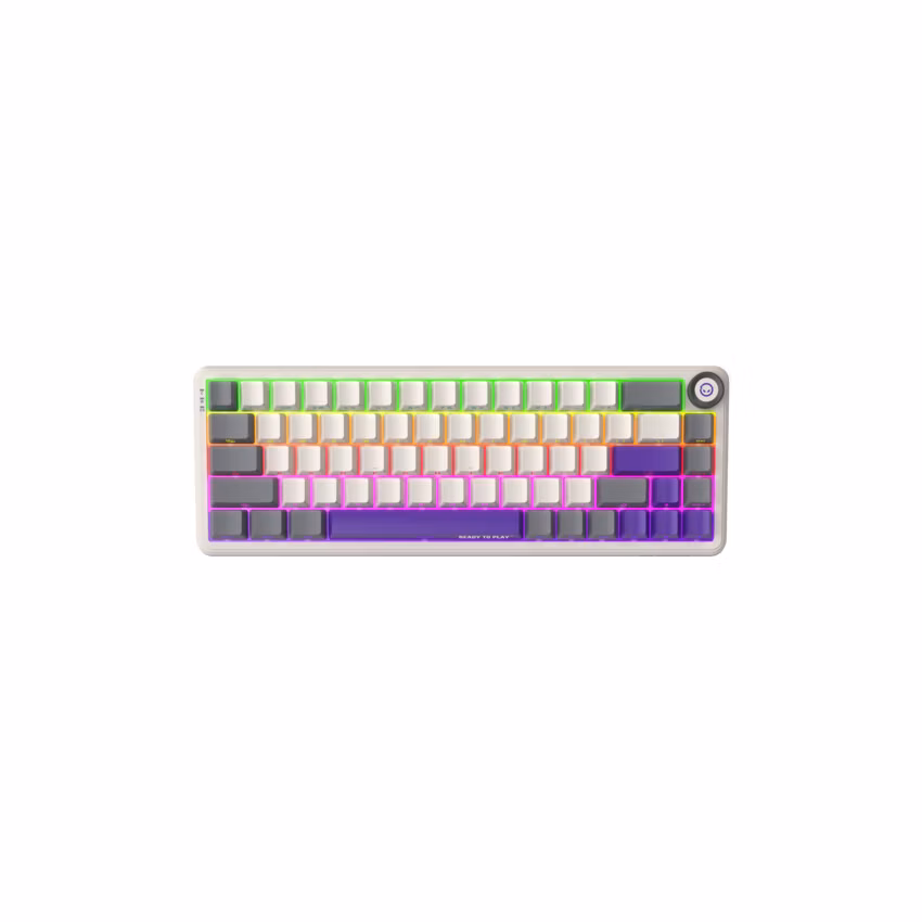 Lorgar KBA41MRT, mechanická herná klávesnica, 66 klávesov, Toxic Purple Switch, Hot-Swap, RGB, USB-C