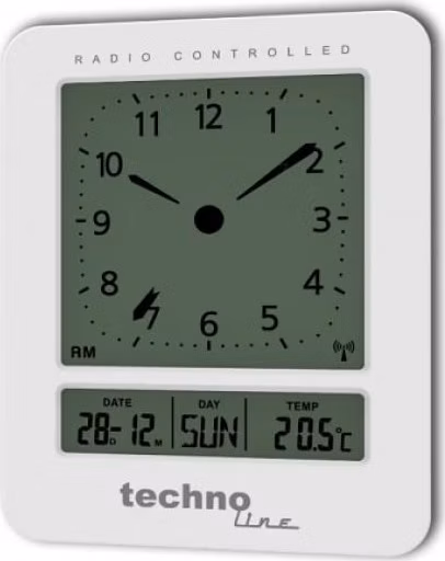 TechnoLine WT 745W - Budík s analogovým LCD displejem a teploměrem