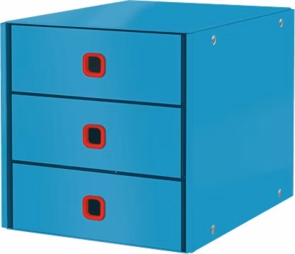 LEITZ Zásuvkový box  Click&amp;Store COSY, 3 zásuvky, klidná modrá