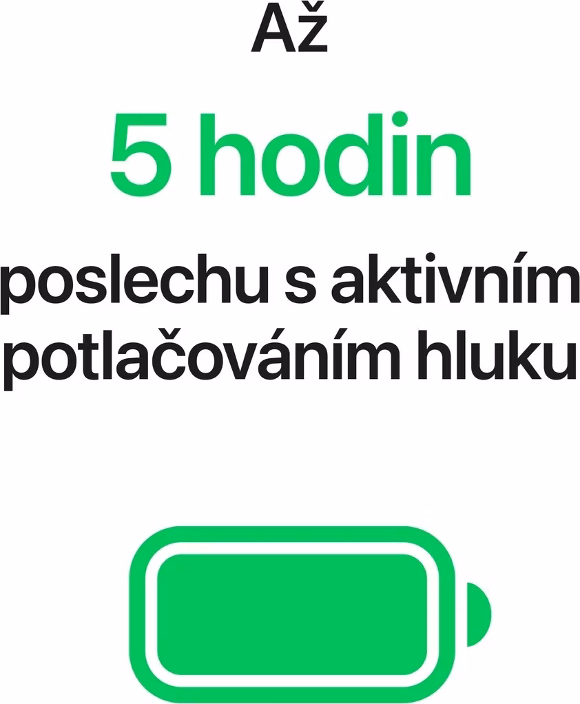 Apple AirPods 5 (2026) s bezdrátovým nabíjecím pouzdrem / bezdrátová sluchátka / bílá