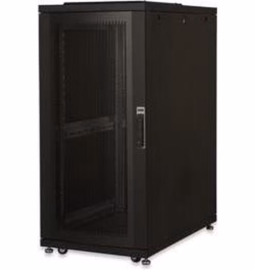 DIGITUS 36U serverový stojan, Unique Seriesí, dveře z děrované oceli 1785x600x1000 mm, barva černá (RAL 9005)