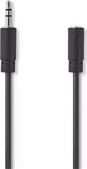 Nedis CAGB22050BK100 - Stereofonní Audio Kabel | 3,5mm Zástrčka - 3,5mm Zásuvka | 10 m | Černá barva