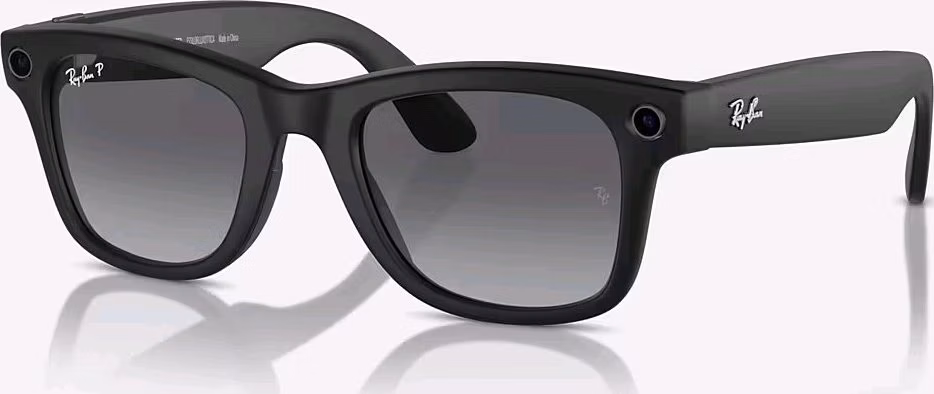 Meta Ray-Ban Wayfarer, AI okuliare, Matte Black, Polarized Gradient Graphite
