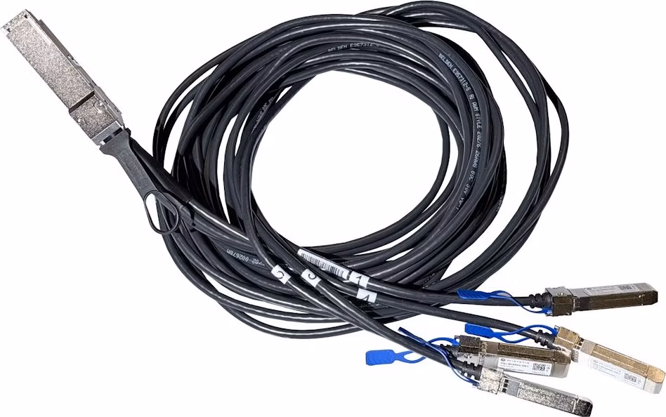 MikroTik DQ+BC0003-DS+ 200G/400G na 4× 50G MiniGBIC moduly, 3m, QSFP56