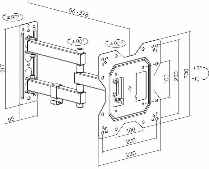Nástěnný držák TV Fiber Mounts Fm77