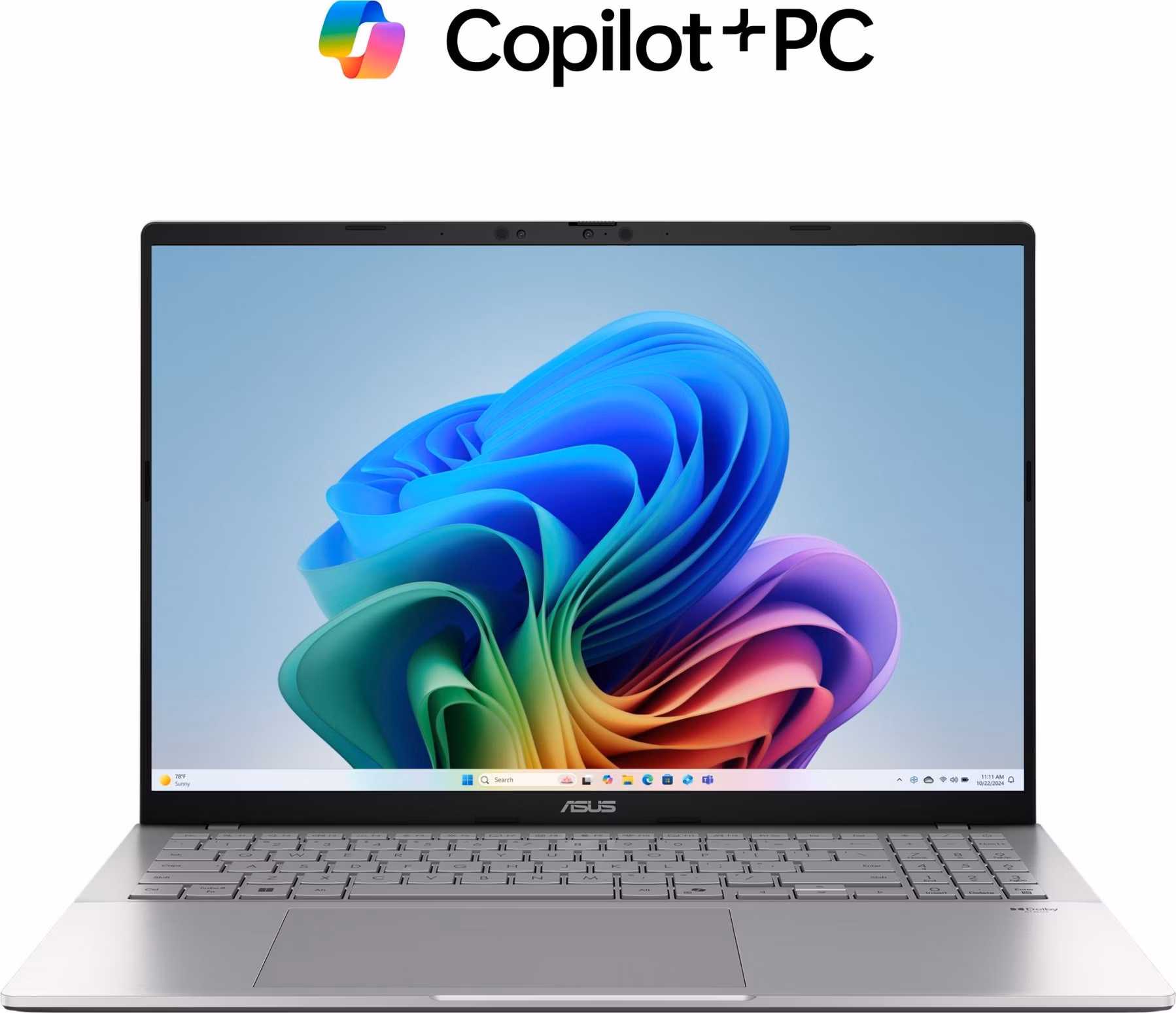 ASUS Vivobook S 16 OLED/S3607QA-OLED064W/SD-X1-26-100/16"/WUXGA/32GB/1TB/Adreno/W11H/Silver/2R