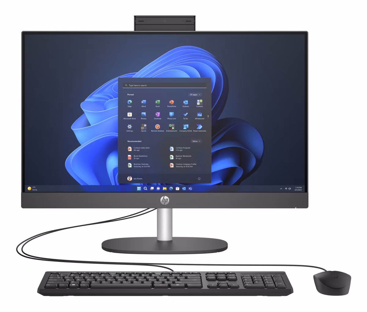 HP ProOne 240 G10/ AiO/ i5-1335U/ 16GB/ 512GB SSD/ Intel® Iris Xe/ 23,8"FHD,matný/ W11P/ kbd+myš/ šedý