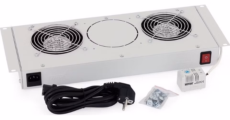 Triton 19" Vent.j.spodní(horní) pro RBA-A6, RUA-1V-220V/15W termostat