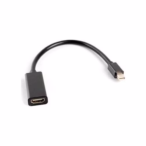 LANBERG adaptér mini DisplayPort 1.2 na HDMI, M/F, kabel 20cm, černý