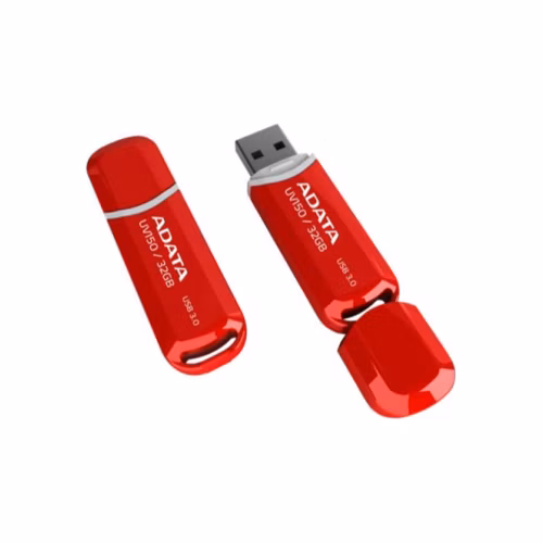 ADATA Flash disk 32GB UV150, USB 3.1 disk Dash Drive (R:90/W:20 MB/s) červený