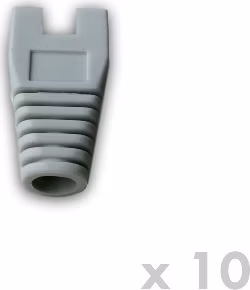 DATACOM Návlek pro plug RJ45 s výřezem šedý  (10ks)