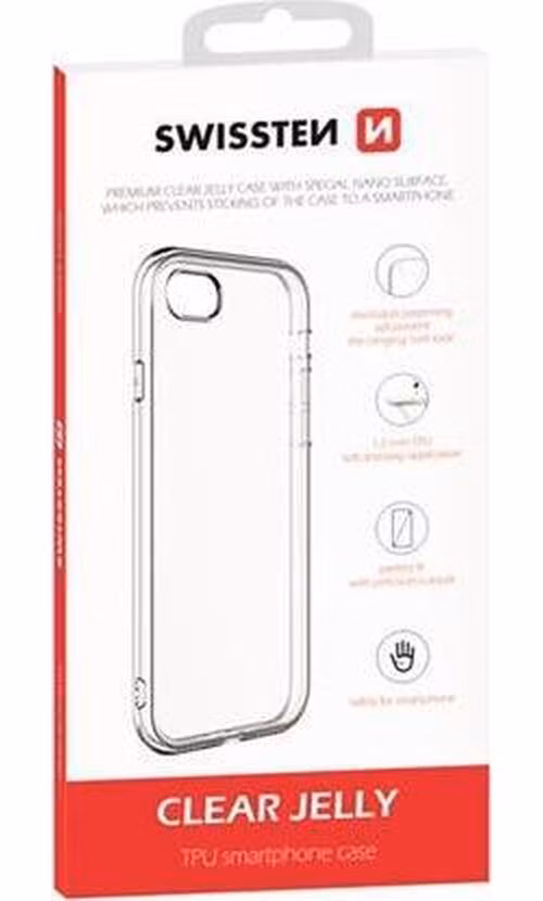 SWISSTEN POUZDRO CLEAR JELLY APPLE IPHONE 5/5S/SE TRANSPARENTNÍ