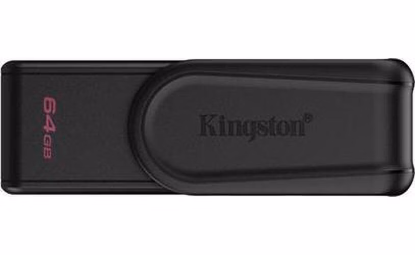KINGSTON 64GB Portable USB 3.2 Gen 1 DataTraveler Exodia S (Black/Black)