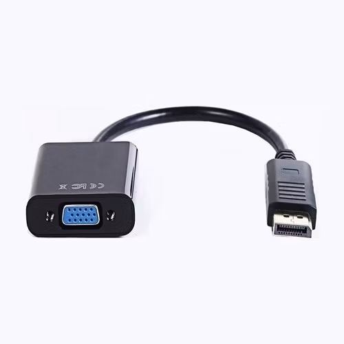 Gembird adaptér DisplayPort (M) na VGA (F), 0.15 m kábel, čierny
