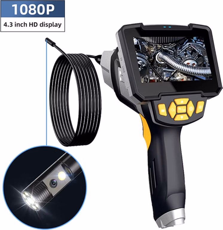 W-Star Endoskopická kamera WSNF112D-5, 1080P HD 4,3" LCD, duálna sonda 8mm, 5m, polotvrdý