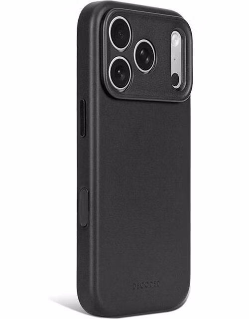 Decoded kryt Leather Case Magsafe pre iPhone 18 Pro - Black