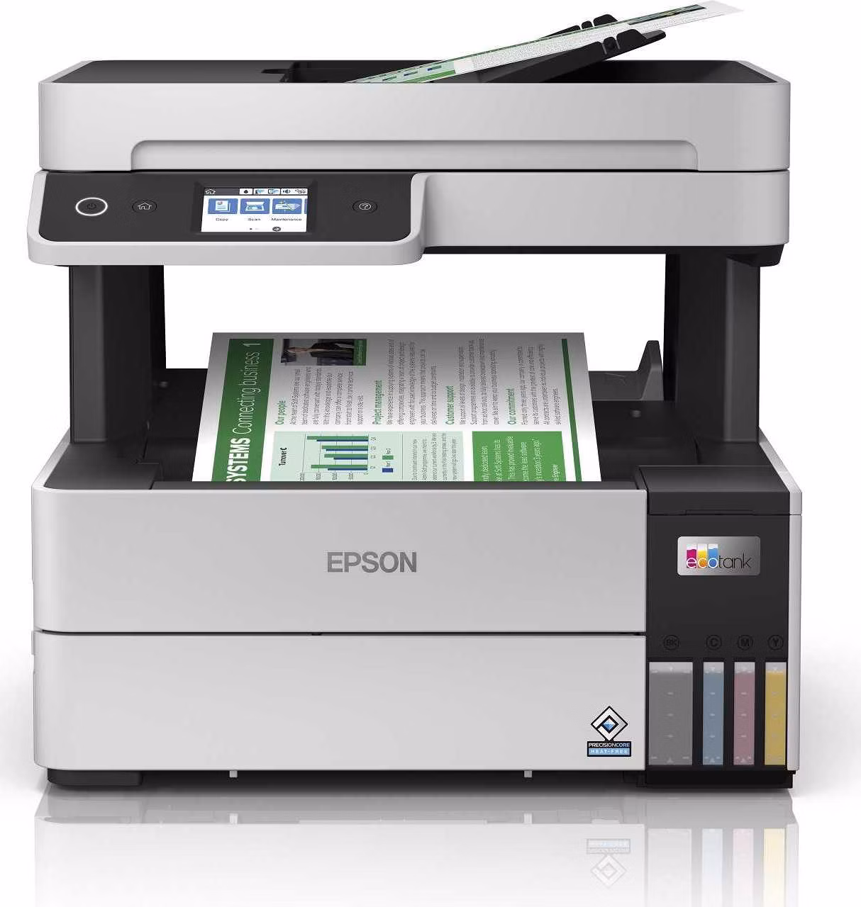 Atramentová tlačiareň EPSON EcoTank L6490, 4v1, A4, 1200x4800dpi, 37 str./min, USB, duplex, 3 roky záruka po registrácii.