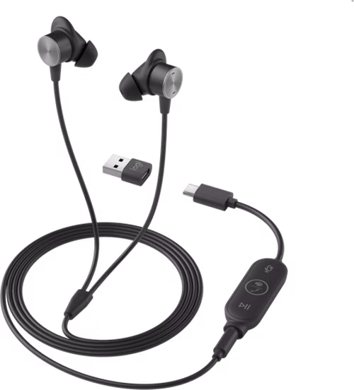 Logitech® Zone Wired Earbuds - GRAPHITE