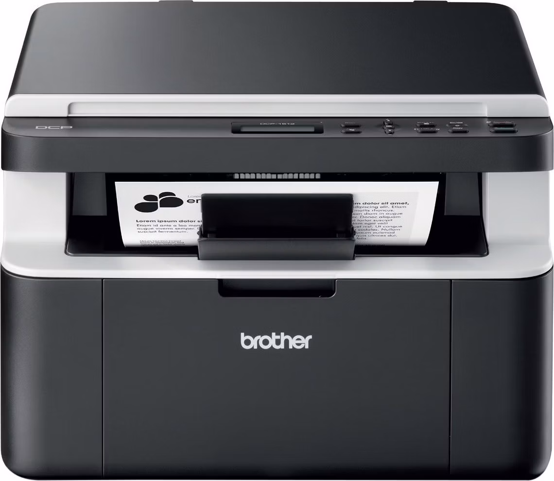 BROTHER multifunkčný laser DCP-1512E A4, skenovanie A4, 20 str./min., 16MB, 600x600kopírovanie, GDI, USB, čierna