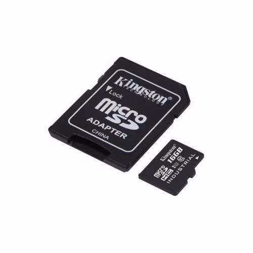KINGSTON 16GB microSDHC Industrial C10 A1 pSLC Card + SD Adapter