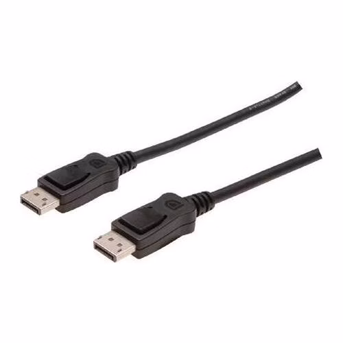 Digitus DisplayPort connection cable, DP M/M, 5.0m, w/interlock, Full HD 1080p, bl