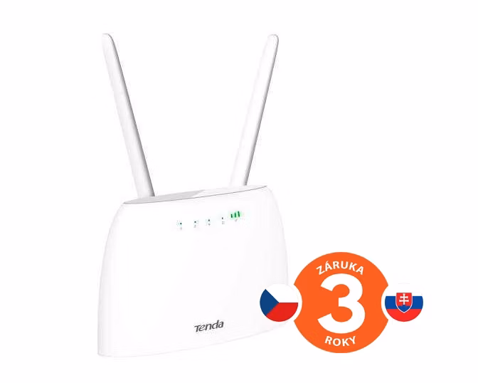 Tenda 4G07 Wi-Fi AC1200 4G LTE router, 2x WAN/LAN, 1x miniSIM, IPv6, VPN, LTE Cat.4,4x anténa, SK app