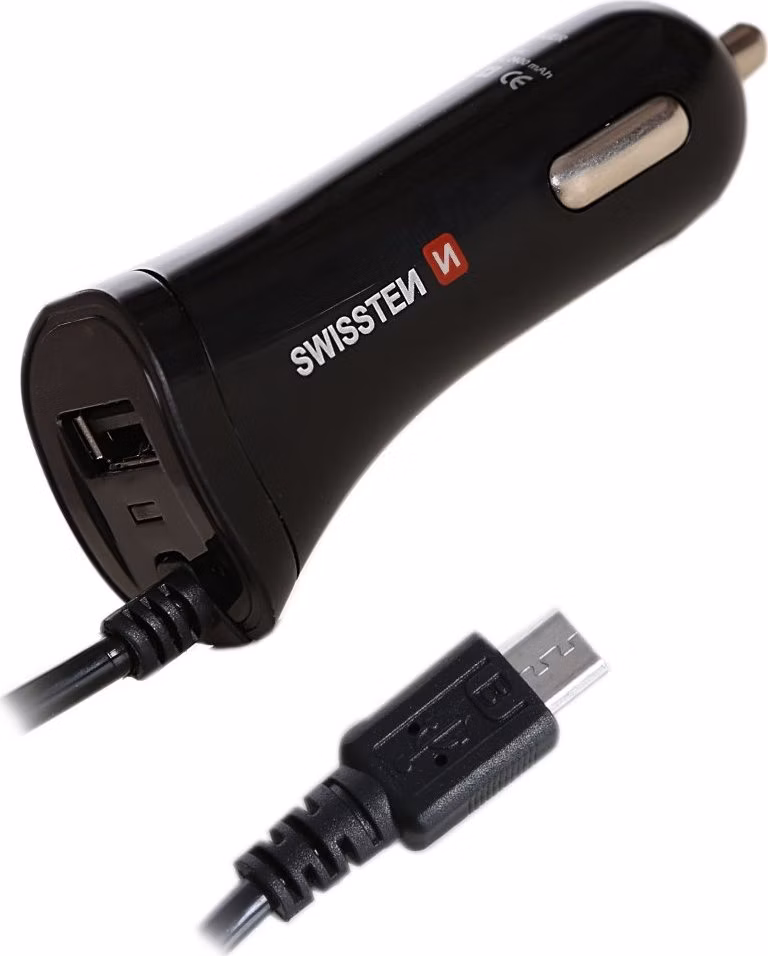Swissten Cl Autonabíječka Micro Usb A Usb 2,4A Power