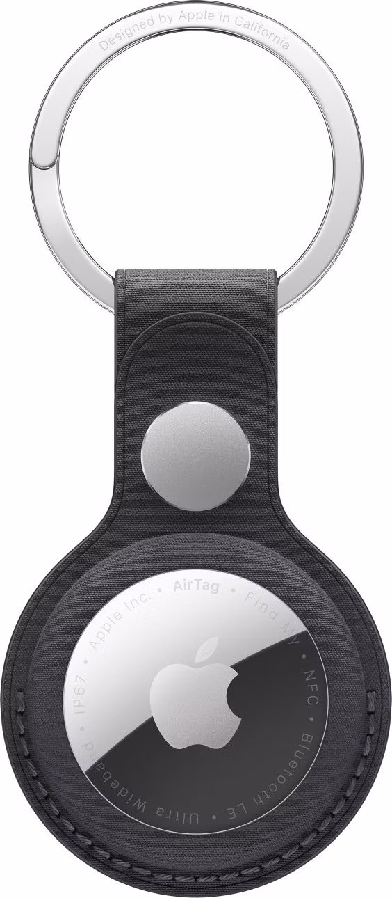 AirTag FineWoven Key Ring - Black