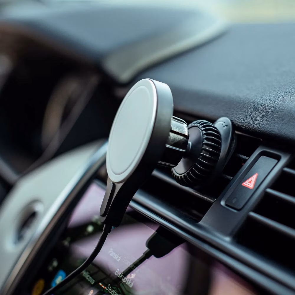 Car charger 15W MagSafe 1,5m + 40W - čierny
