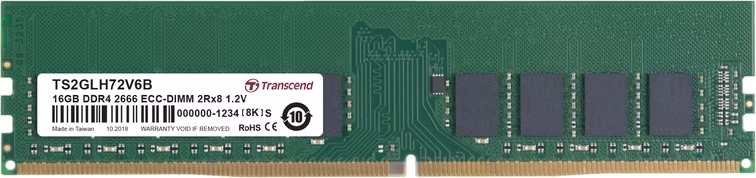 Transcend paměť 16GB DDR4 2666 ECC-DIMM 2Rx8 CL19
