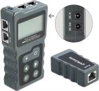 Delock LCD kabelový testr RJ45 / PoE / DC