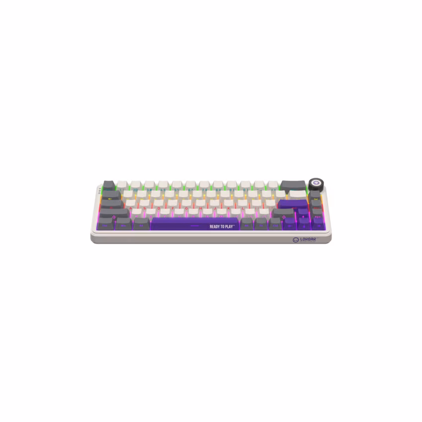 Lorgar KBA41MRT, mechanická herná klávesnica, 66 klávesov, Toxic Purple Switch, Hot-Swap, RGB, USB-C