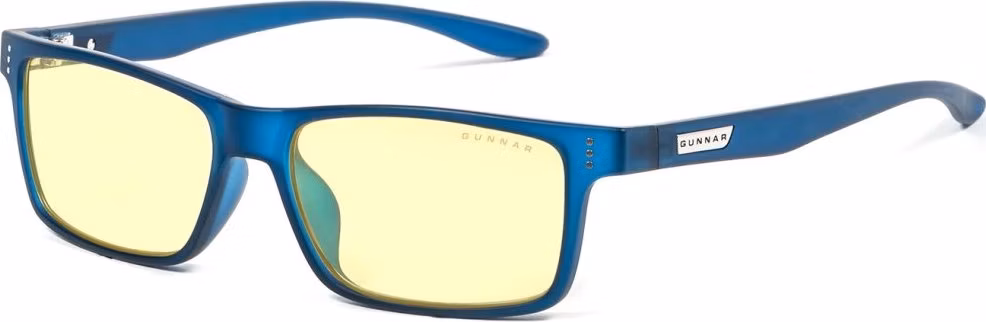 GUNNAR kancelářske/herní brýle  CRUZ 12+ NAVY jantarová skla BLF 65 GUNNAR focus