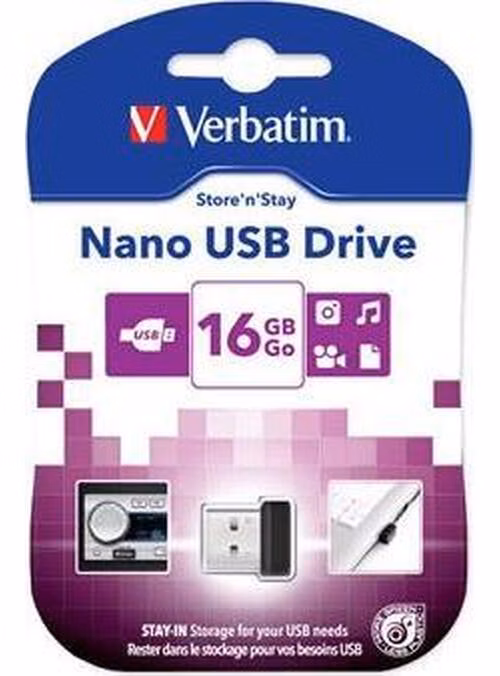 VERBATIM Store 'n' Stay NANO 16GB USB 2.0 černá