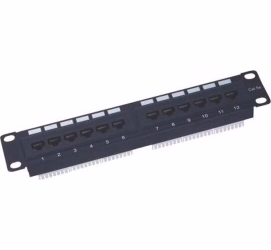 XtendLan Patch panel 10", 12 portů, 1U, Cat5e