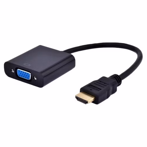 Gembird adaptér HDMI (M) na VGA (F) + audio, single port, kábel 0,15m, čierny