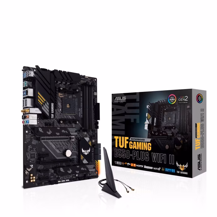ASUS MB Sc AM4 TUF GAMING B550-PLUS (WI-FI) II, AMD B550, 4xDDR4, 1xDP, 1xHDMI, WI-FI