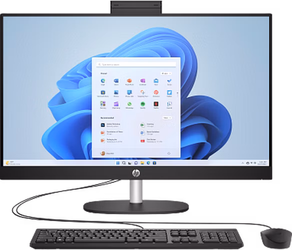 HP AIO 24-cr0028nc/24'' IPS FHD AG/i7-1355U/16GB/512GB SSD/Iris Xe/5xUSB/1xHDMI/RJ-45/90W/2y/WIN 11 Home/Black