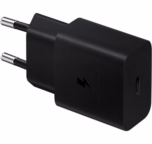 Samsung cestovná nabíjačka USB-C (15W) bez kábla, čierna