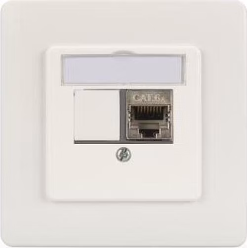 DIGITUS Čelní deska pro moduly Keystone, přímá střední deska 50x50, rám 80x80, 2xkestone