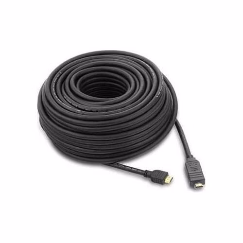 PremiumCord HDMI High Speed + Ethernet kabel se zesilovačem/ AWG26/ 3x stínění/ M/M/ zlacené konektory/ 20m/ černý