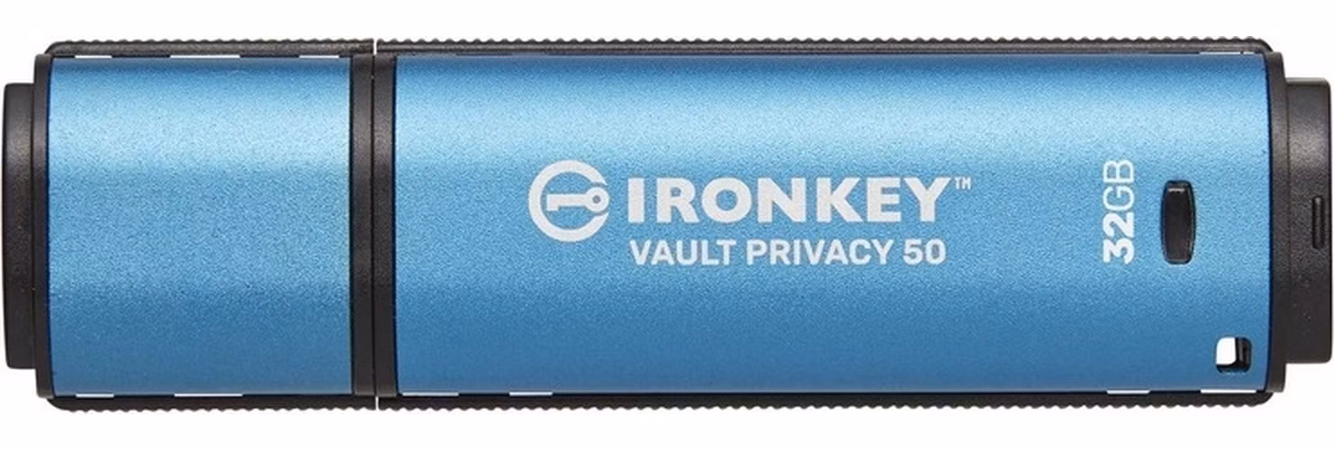Kingston 32GB IronKey Vault Privacy 50 AES-256 šifrovanie, FIPS 197