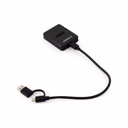 Gembird Desktopová dokovací stanice pro M.2 SATA a NVME SSD disky s USB Type-C, černá