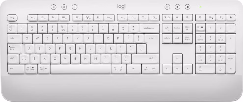 Logitech klávesnice Signature K650/ bezdrátová/ Bluetooth/ CZ/SK layout/ bílá